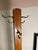 Wood Antique c.1885–1910 English-Style Solid Oak Coat Stand With Cruciform Base Hall Coat Rack For Sale - Image 7 of 12
