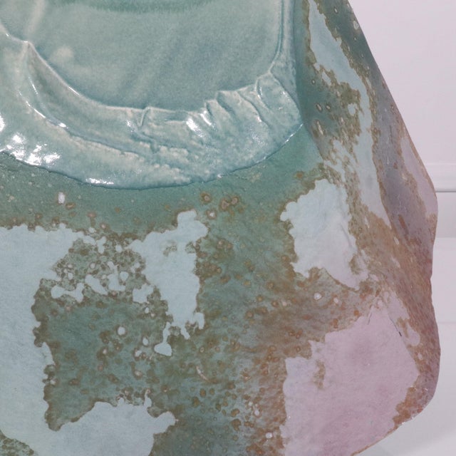 Tony Evans Sculptural Raku Pottery Vase - 80's For Sale - Image 12 of 12