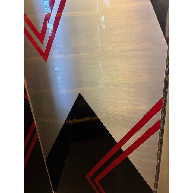 This Donald Desky Inspired Modernist / Avant Garde 3 Part Folding Screen is a stylish and versatile room divider that adds...