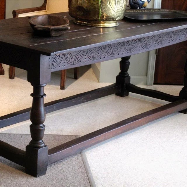 17th Century English Oak Refectory Table, Late 17th Century For Sale - Image 5 of 12