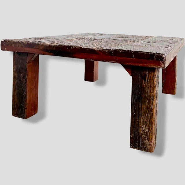 Mid-Century Modern Brutalist Driftwood Chunky Coffee Table For Sale - Image 9 of 10