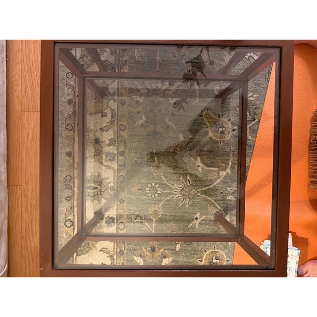 Two Tanner Square End 1990s Glass Tables From Pottery Barn For Sale In Washington DC - Image 6 of 6