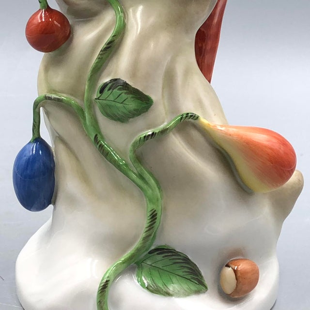 Large Mid-Century Hand-Painted Porcelain Figurine of Parrot / Macaw (Model 5000) by Béla Kelemen for Herend For Sale - Image 9 of 13