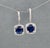 3.71 Ct Natural Sapphire & Diamond Earrings - 2 Pieces For Sale - Image 4 of 9