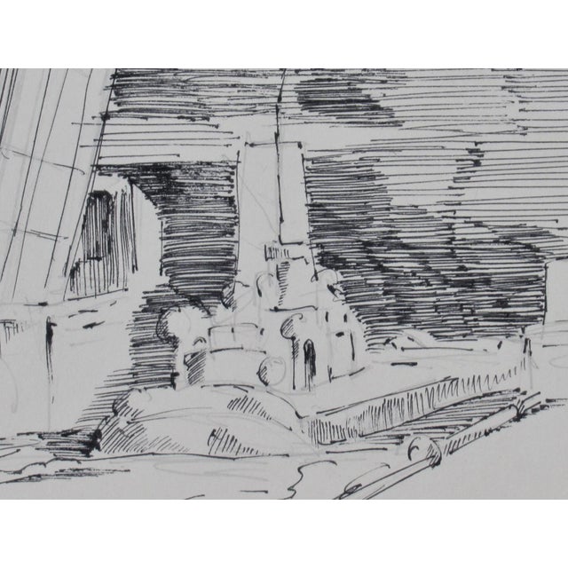 This artwork "Peggy's Cove, Nova Scotia Scenery" c.1950 is an ink drawing on paper by Finns/Canadian artist William Edward...