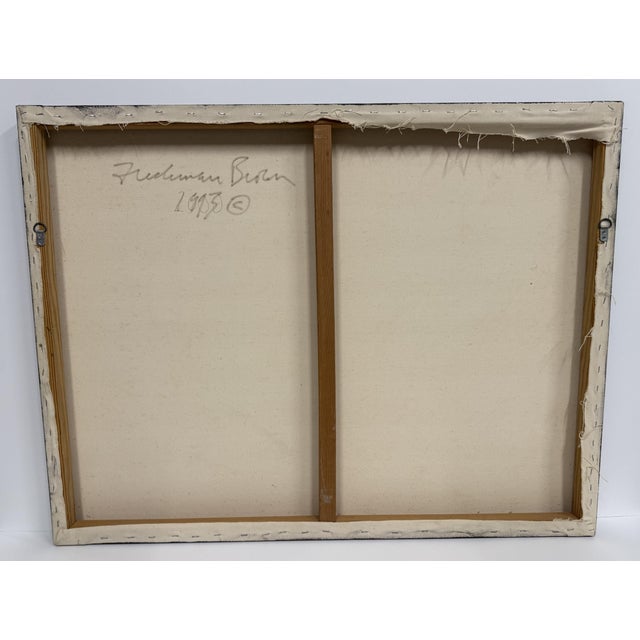 Teal 2000, Undersea Landscape, Contemporary Abstract Expressionist, Acrylic Painting on Canvas, Artist Louise Freshman Brown For Sale - Image 8 of 8