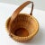 Vintage Signed Nantucket Lightship Basket – Handcrafted With Bone Handle & Geometric Pattern For Sale - Image 4 of 7