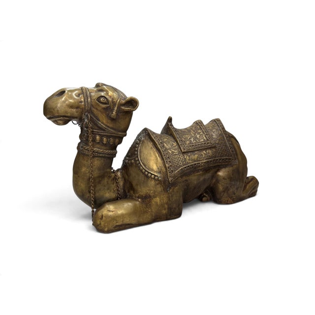 English Ornate Bronze Camel Sculpture For Sale - Image 3 of 11