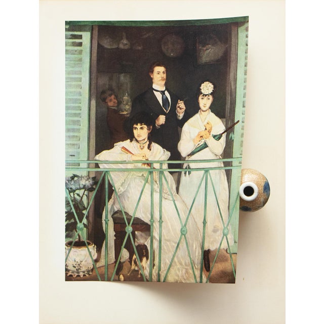 1950s 1953 After Manet "The Balcony", Full-Color Print For Sale - Image 5 of 7