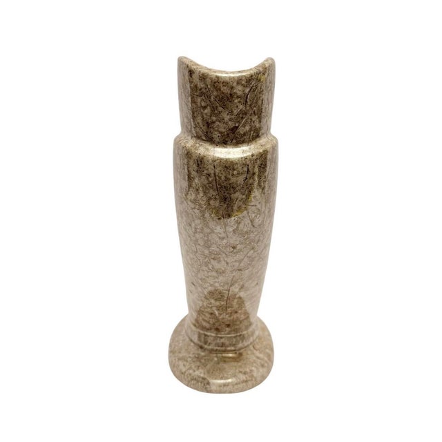 VTG Royal Haeger 12” Fossil Stone Art Deco Ceramic Vase Planter 1999 (St). For Sale - Image 4 of 6