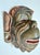 Wood Vintage Balinese Hand-Carved & Painted Wood Barong Monkey Wall Mask For Sale - Image 7 of 10