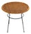 Coffee Table with Round Rattan Top, 1950s For Sale