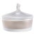 Vintage Lalique France Ballerina Frosted Crystal Covered Powder Box For Sale