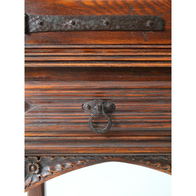 Antique Gothic Style Cabinet For Sale - Image 10 of 12