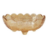 1950s Jeannette Floragold Louisa 4 Toed Candy Dish For Sale