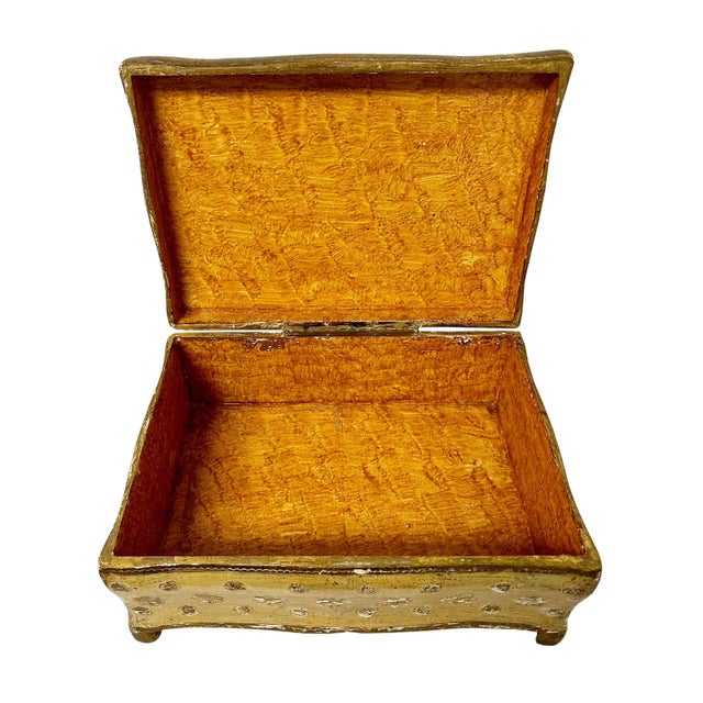 Early 1900s Large Italian Florentine Box For Sale - Image 4 of 8