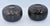 1970s Villeroy & Boch Vintage 1970s, Minimalist Round Art Glass Orb Vase 2pc Set For Sale - Image 5 of 9