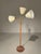 Swedish Art Deco Brass and Teak Floor Lamp from Ystad-Metall, 1940s For Sale - Image 3 of 11