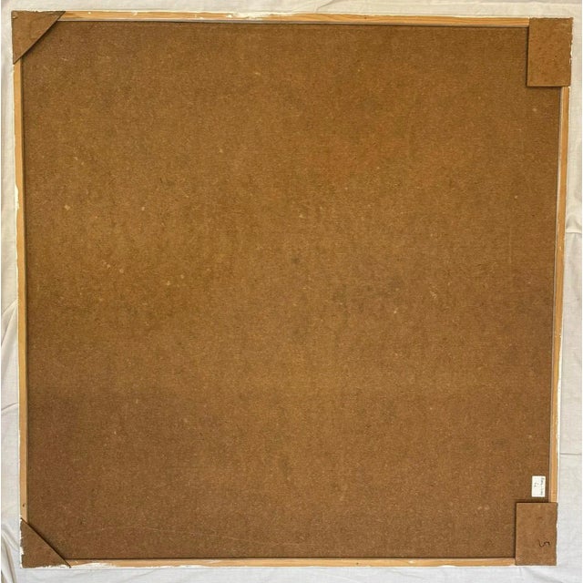 Jean Krillé, Landscape 99, Oil on Masonite, 1985 For Sale - Image 10 of 11