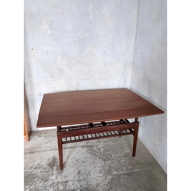 Mid-Century Modern Danish Metamorphic Elevator Coffee Table For Sale - Image 4 of 13