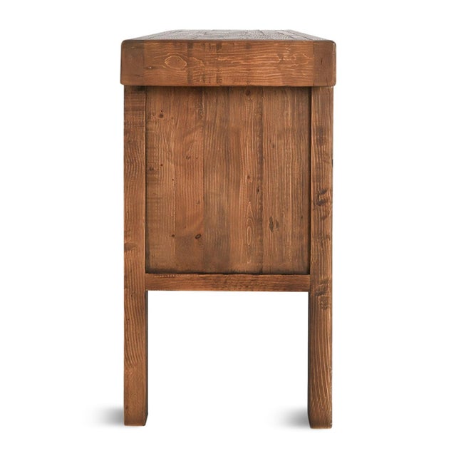 Bali Boho Carved 11-Drawer Console Table For Sale - Image 4 of 8