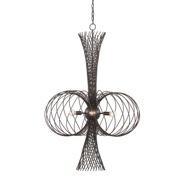 Currey & Company Currey & Company Akio Chandelier For Sale - Image 4 of 8