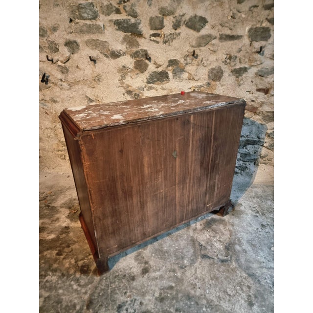 Art Deco French Walnut and Mahogany Sideboard with Marble Top, 1920s For Sale - Image 17 of 18