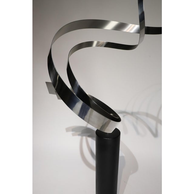 Large Curtis Jere Swirl Floor Sculpture For Sale In Oklahoma City - Image 6 of 18
