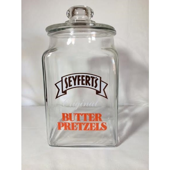Vintage Seyfert's Original Butter Pretzel Jar Chairish