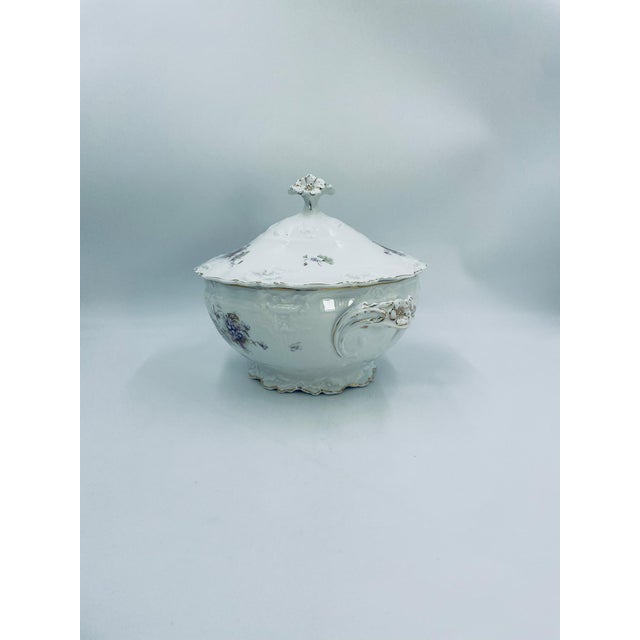 Vintage Art Nouveau Porcelain Vase, 1965 For Sale - Image 3 of 15