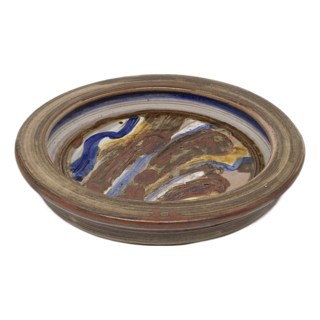 Vintage Scandinavian Studio Pottery Bowl For Sale