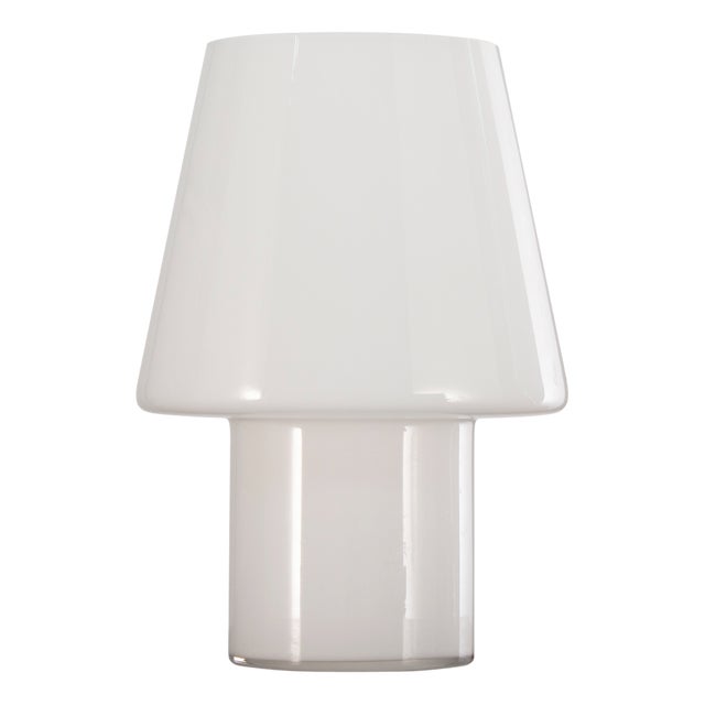 Italian White Mushroom Lamp For Sale