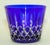 Ajka Arabella Crystal Cobalt Cut to Clear Ice Bucket Mouth-blown and Hand-Cut. Cobalt blue cut to clear Bohemia art glass...