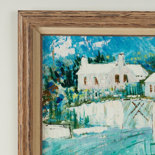 Mid-Century Modern Tropical Painting of Bermuda by Alfred Birdsey For Sale - Image 3 of 13