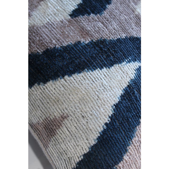 Contemporary Decorative Accent Ikat Pillow For Sale - Image 4 of 12