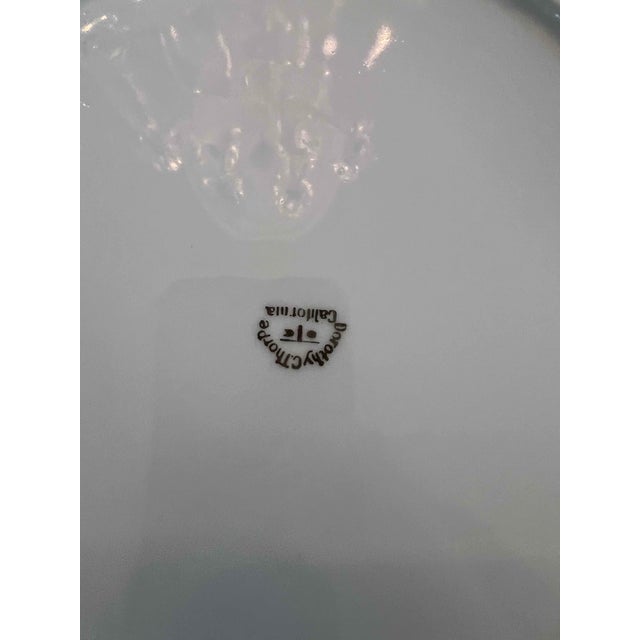 1960s Dorothy Thorpe California Persimmon Orange and Gold Dinnerware Set- 25 Pieces For Sale - Image 9 of 9