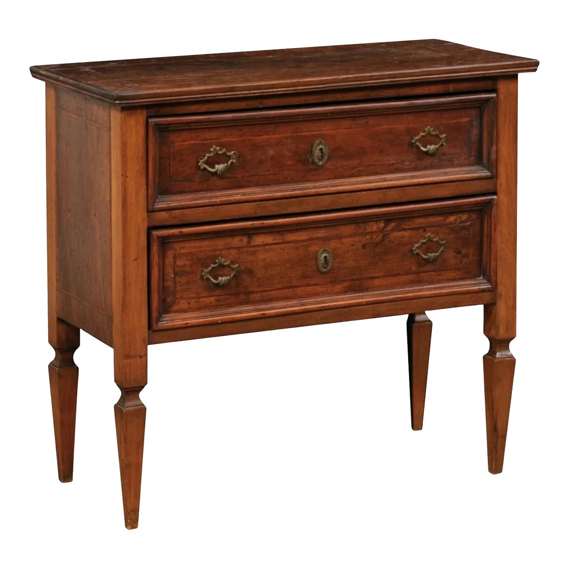 Italian Raised Two-Drawer Chest, 19th Century | Chairish