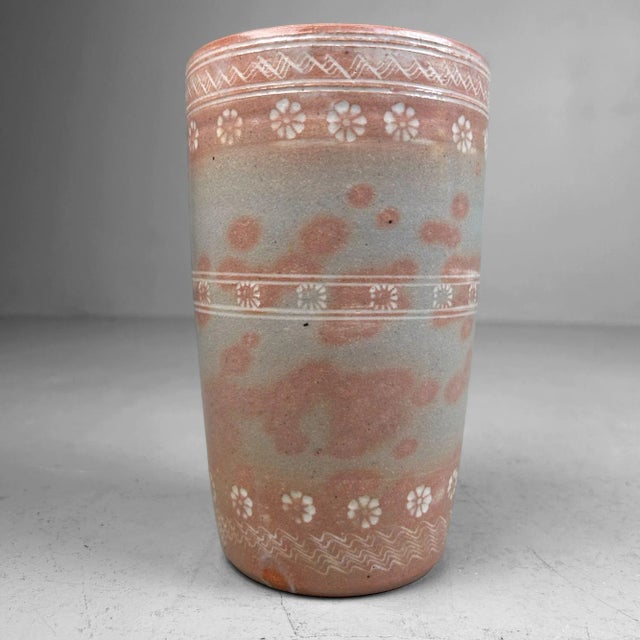 Japanese Hoso-Mizusashi Water Jar by Yohei Nakamura, 1970s For Sale - Image 11 of 17