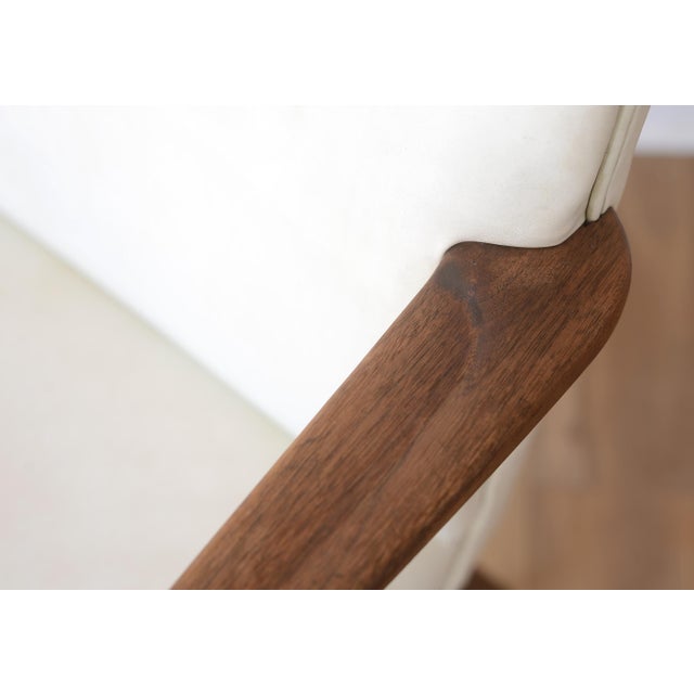 MCM Jens Risom Model C-108 Walnut Armchair For Sale - Image 9 of 16