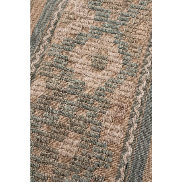 Contemporary Vintage Circa 1940 Tan Turkish Kilim Flatweave Rug 5ft 1in X 11ft 2in For Sale - Image 3 of 14