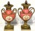 Late 19th Century Pair French Louis XVI Style Sèvres Rose Pompadour Ormolu-Mounted Cabinet Vases For Sale - Image 5 of 17