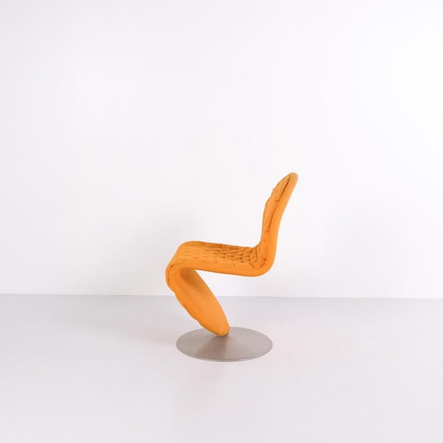 Vintage Danish Model 1-2-3 System Chairs by Verner Panton for Fritz Hansen, 1970s, Set of 2 For Sale - Image 12 of 15