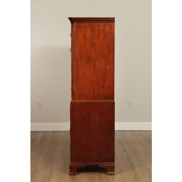 Baker Chippendale Style Mahogany Chest On Chest Highboy For Sale - Image 18 of 18