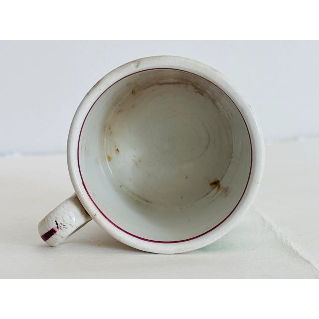 Mid 19th Century Mid-19th Century Staffordshire Ironstone Transferware Childs Mug “Pyramid” For Sale - Image 5 of 7