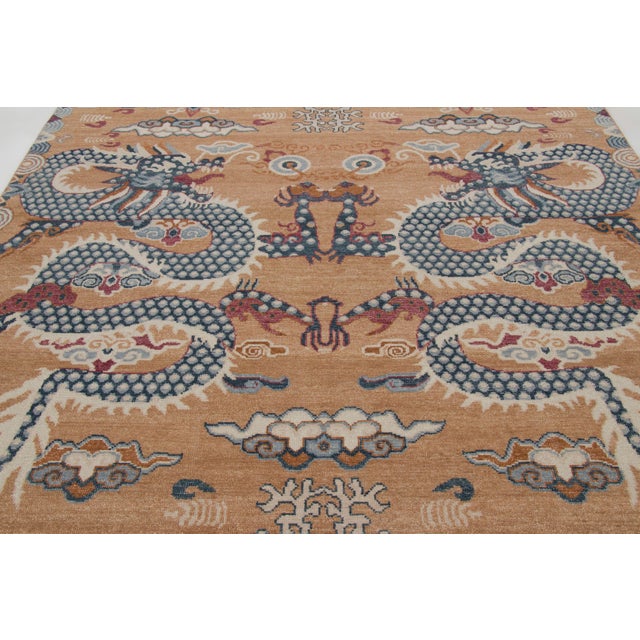 Textile Contemporary Chinese Dragon Pictorial Wool Rug by Rug & Kilim, India For Sale - Image 7 of 10