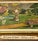 Early 20th Century Antique French Château Garden Oil Painting in Handcrafted Folk Art Frame For Sale - Image 5 of 16