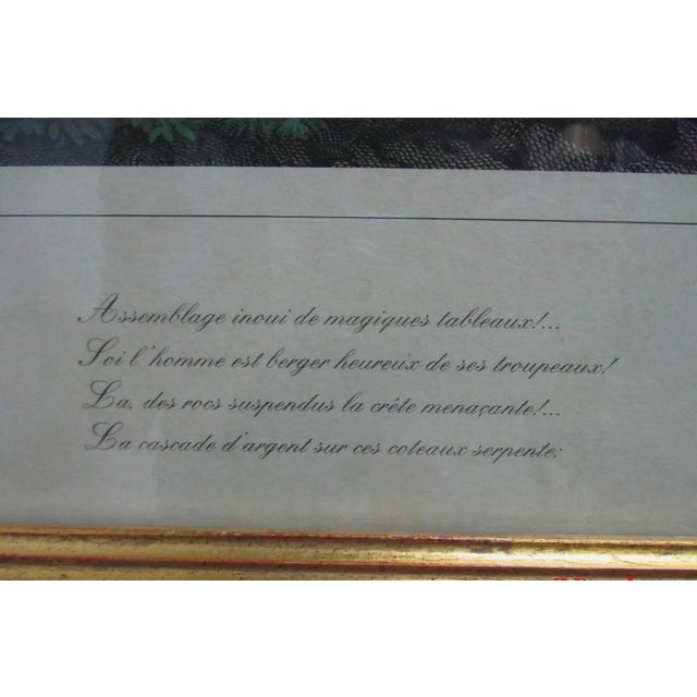 1980s Chelsea House Swiss Country Side Gold Framed Print Reproduction For Sale In Philadelphia - Image 6 of 12