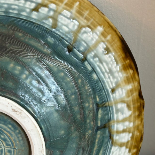 Vintage Studio Pottery Centerpiece Bowl For Sale - Image 11 of 12