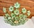 1970s Vintage Murano Style Hand-Painted Green Glass Floral Flush Mount Chandelier⁠ For Sale - Image 13 of 18
