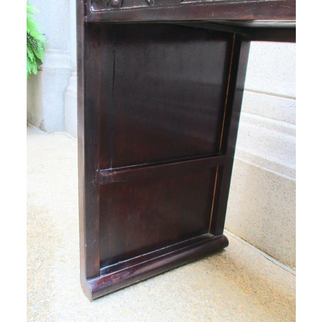 Wood Vintage Chinese Wooden Console Table For Sale - Image 7 of 11